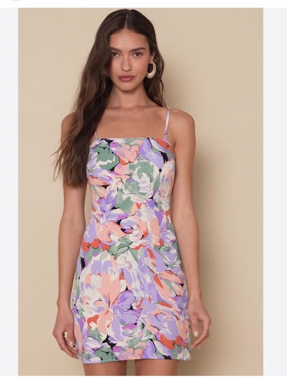 Lulus floral mini dress